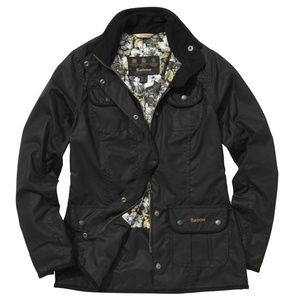 Womens Black Barbour Black Kate Liberty Print Jack